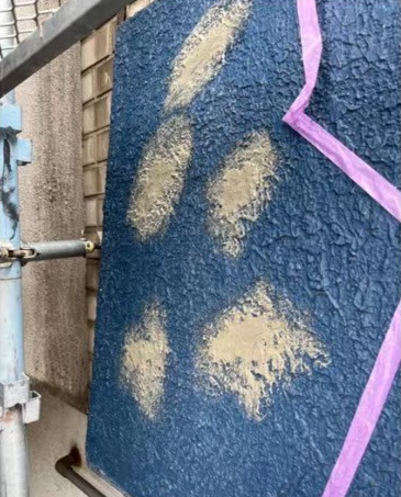 樹脂モルタルによる爆裂補修完了