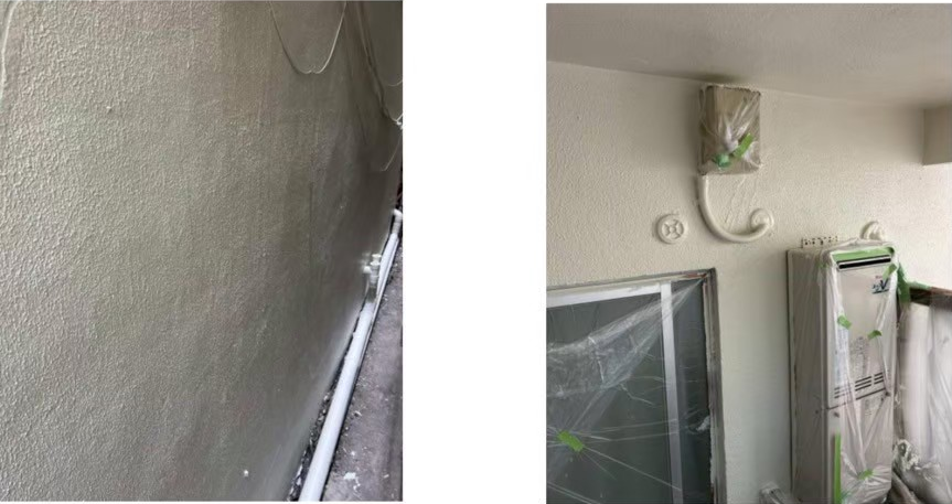 マンション塗装中塗り