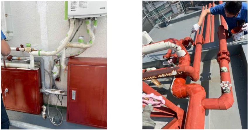 メーターボックスや配管のさび止め