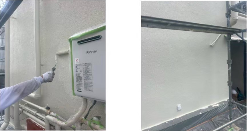 ガスメーター周りの塗装