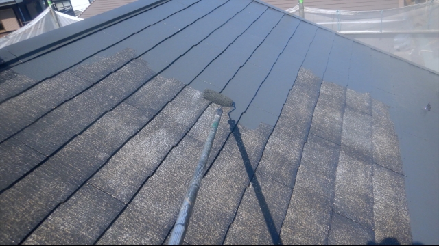 スレート屋根の塗装