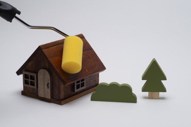 外壁塗装の模型