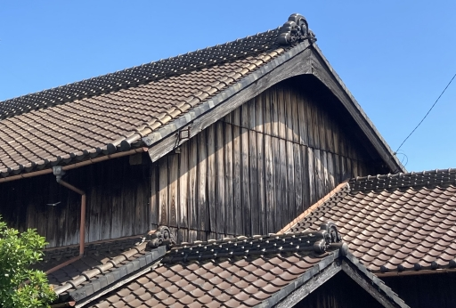 日本家屋の屋根のケラバ