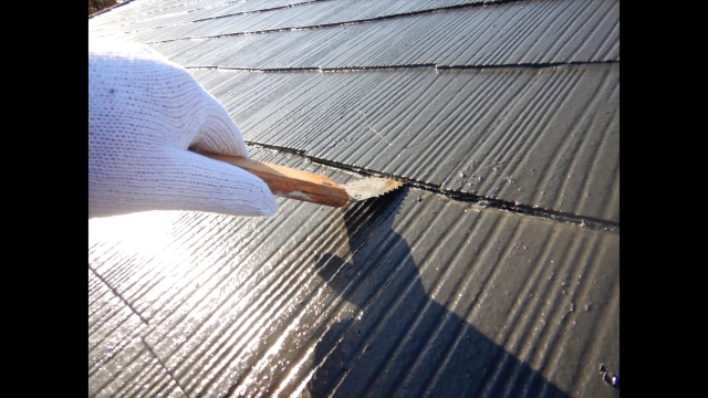 スレート屋根の縁切り